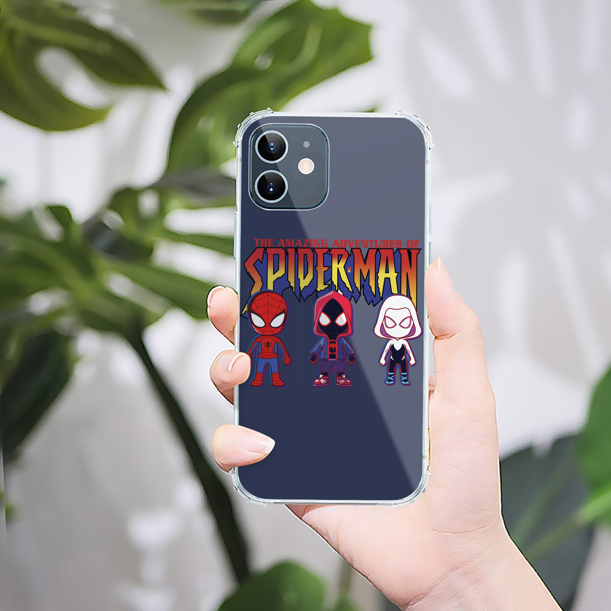 （画像用） Spider Man スパイダーマン 【iPhone 12シリーズ対応】透明スマホケース（クリアソフトケース）